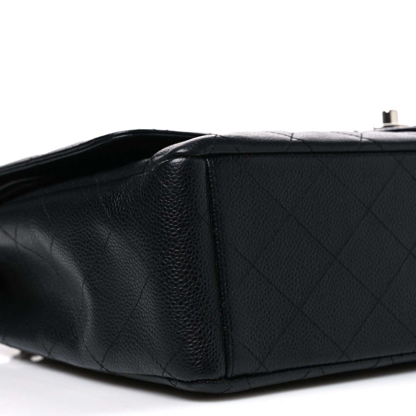 Caviar Quilted Maxi Double Flap Black