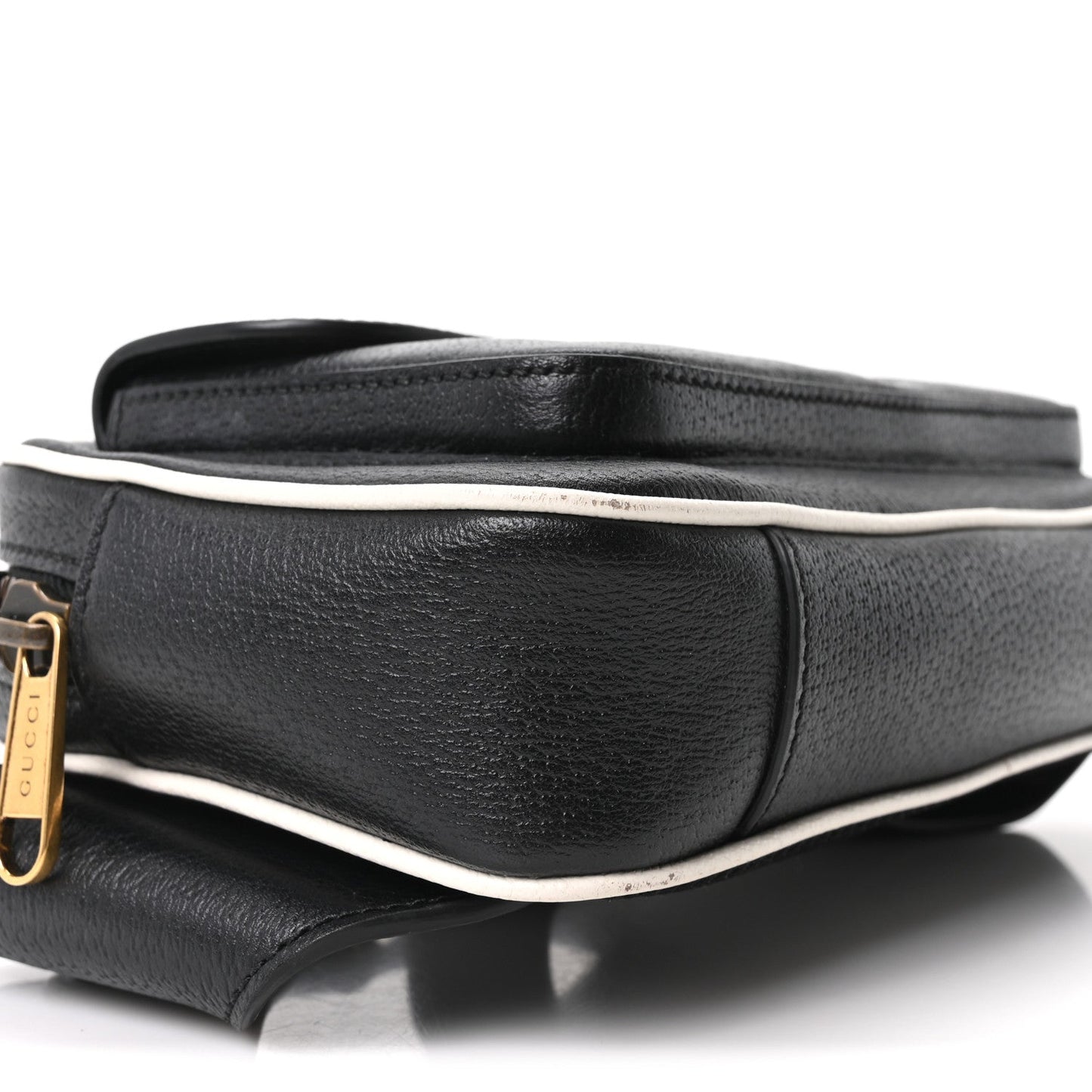 X ADIDAS Textured Dollar Calfskin Belt Bag Black