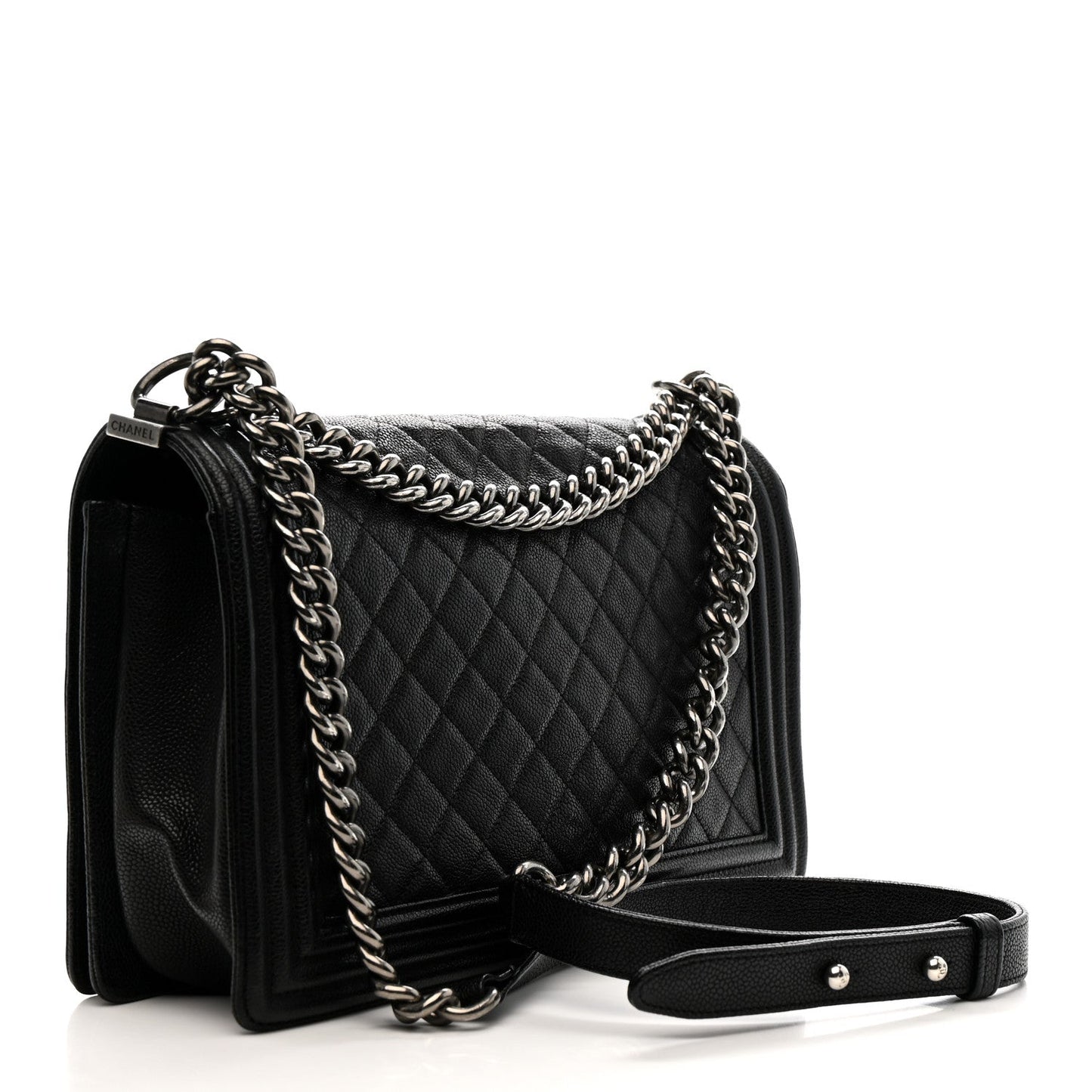 Caviar Quilted New Medium Boy Flap Black