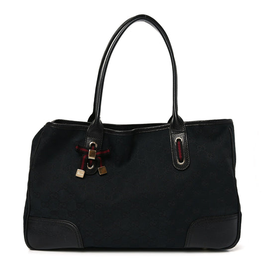 Monogram Medium Princy Tote Black