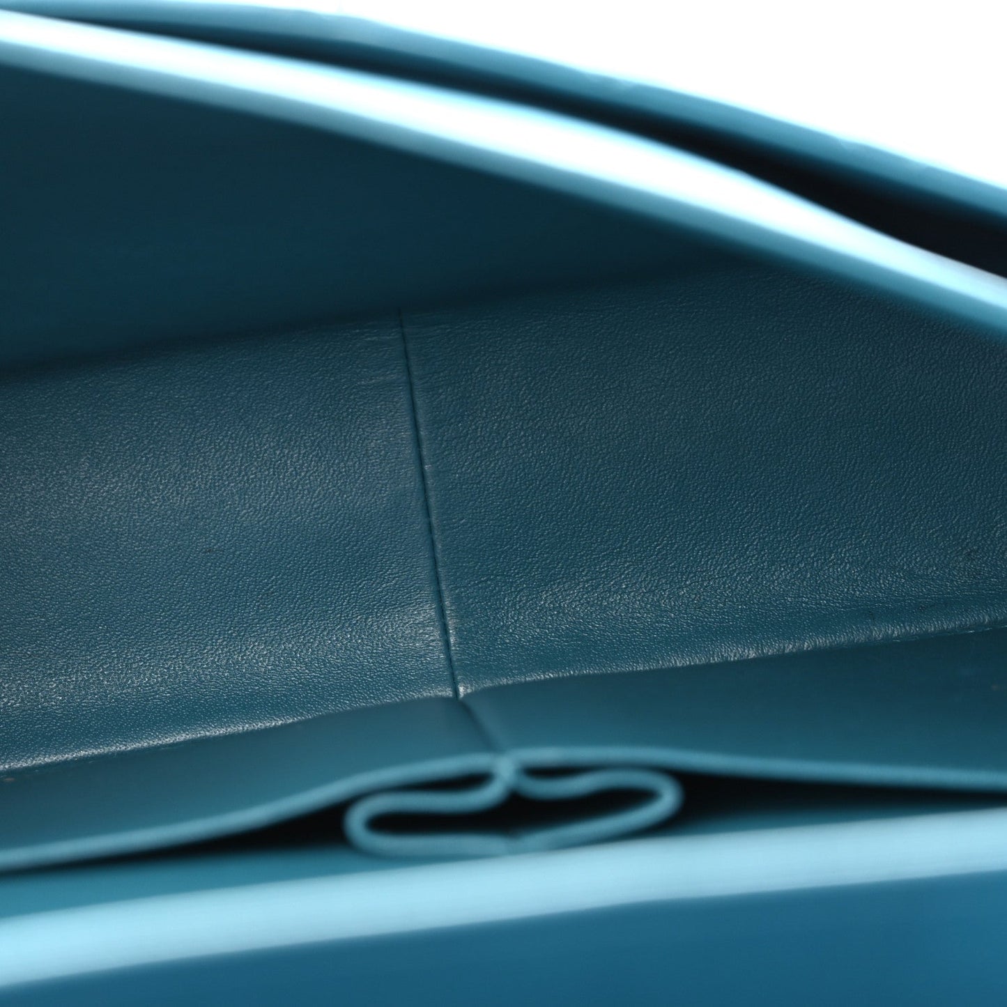 Lambskin Quilted Maxi Double Flap Turquoise