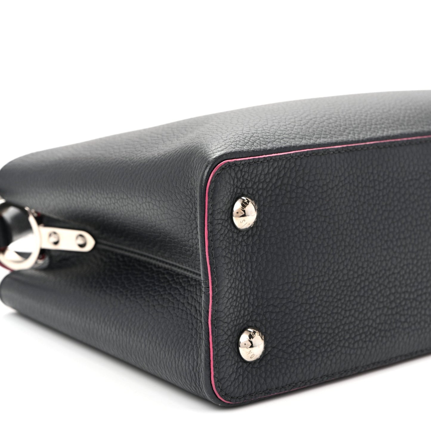 Taurillon Capucines PM Marine Rouge