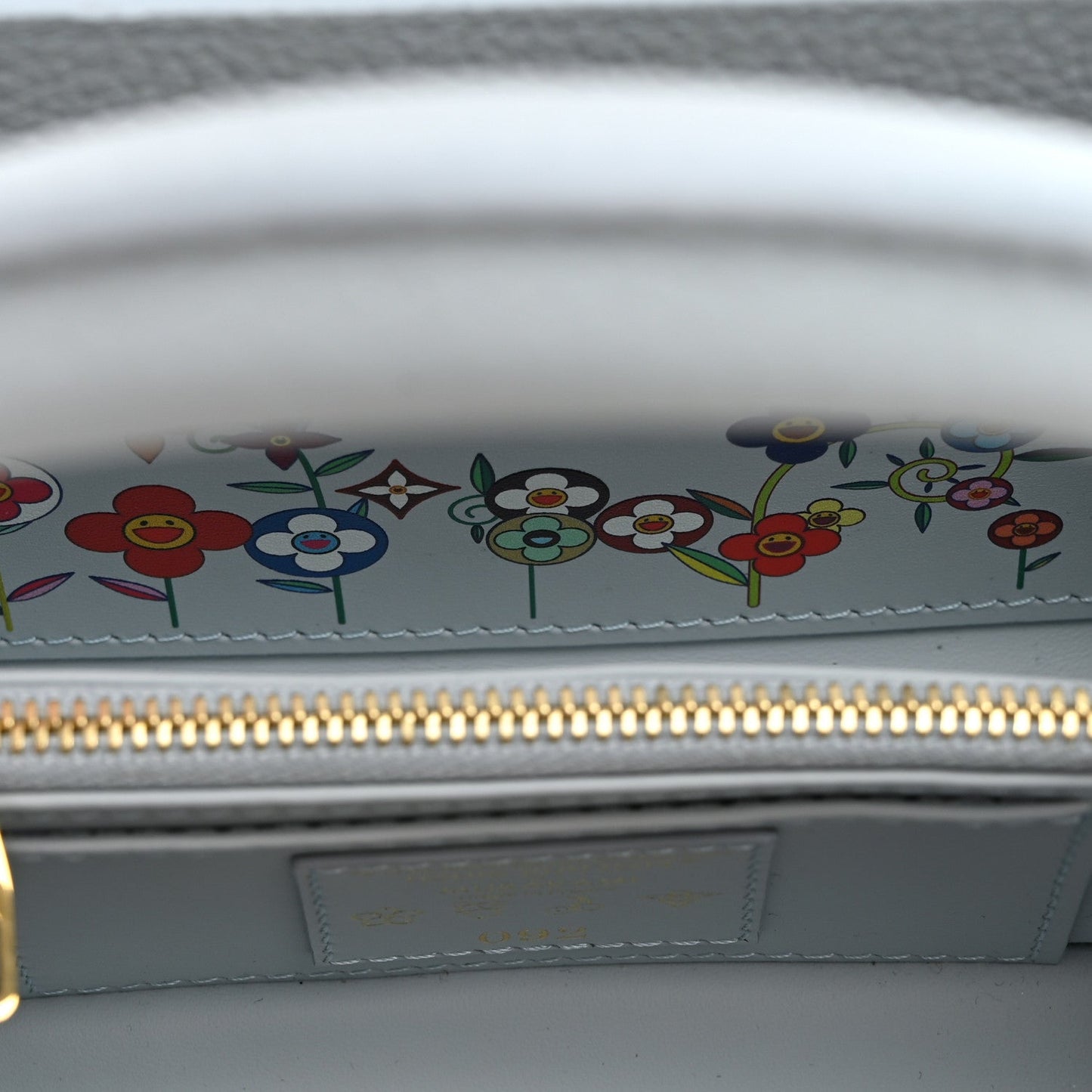 LV X TM Taurillon Capucines East West Mini Olympe Blue