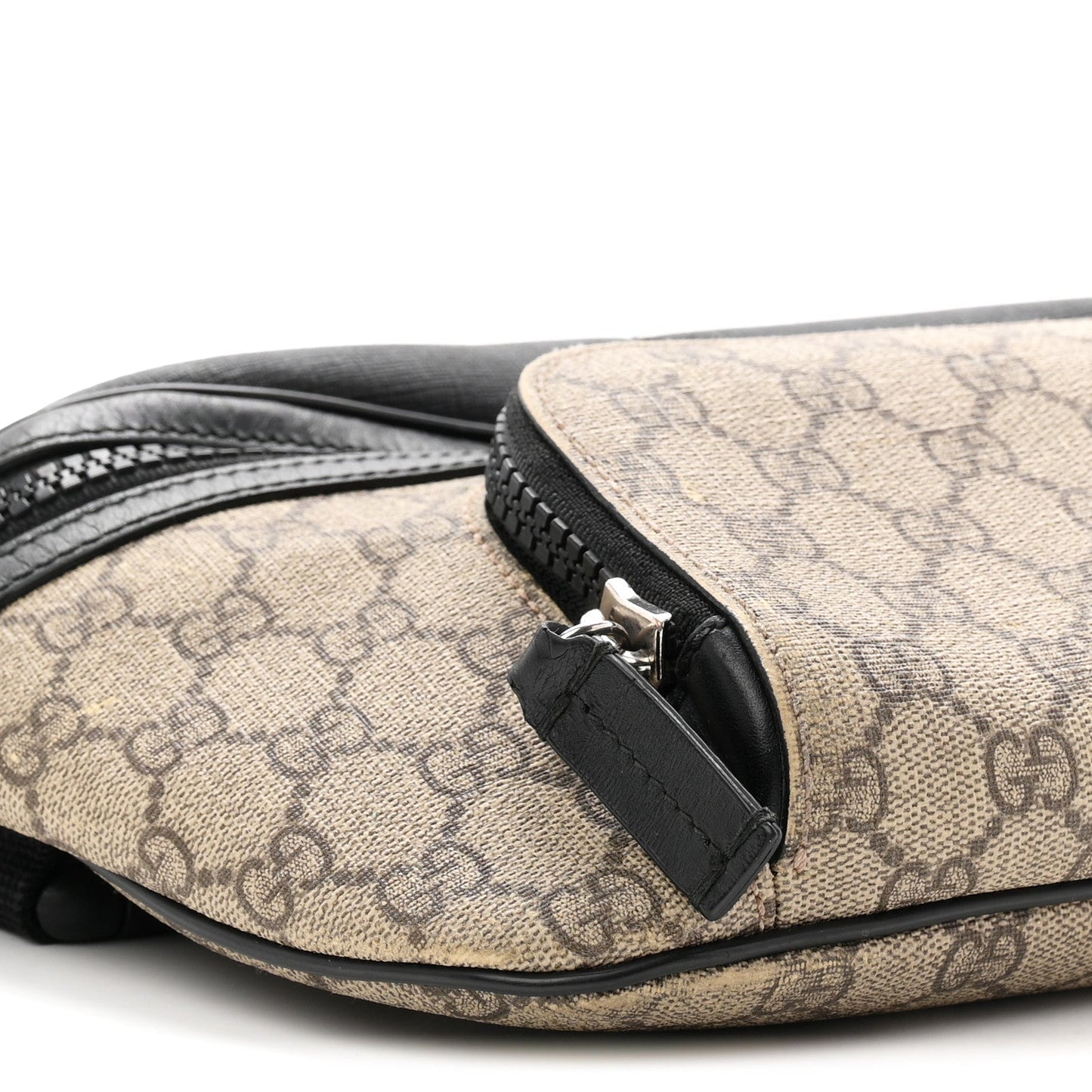 GG Supreme Monogram Belt Bag Black