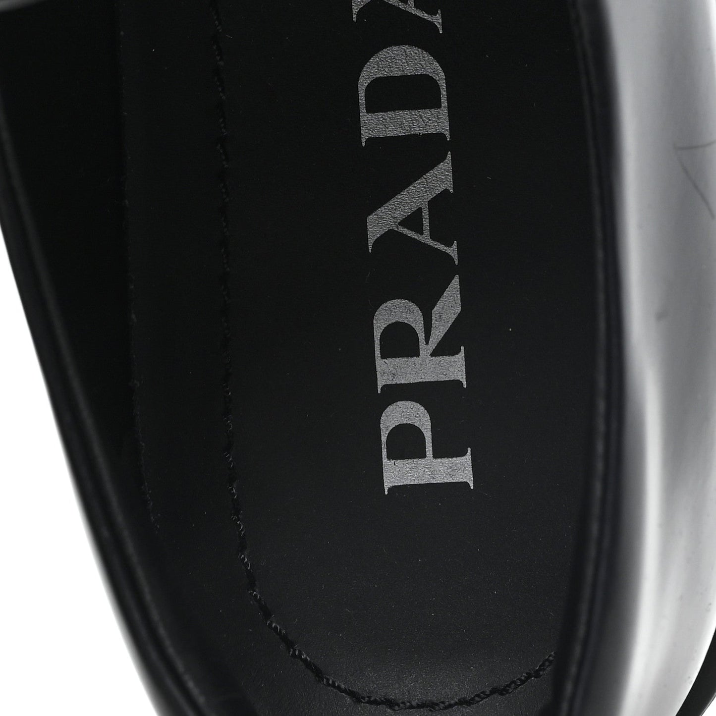 Spazzolato Rois Metal Triangle Logo Monolith 55mm Loafers 36.5 Black