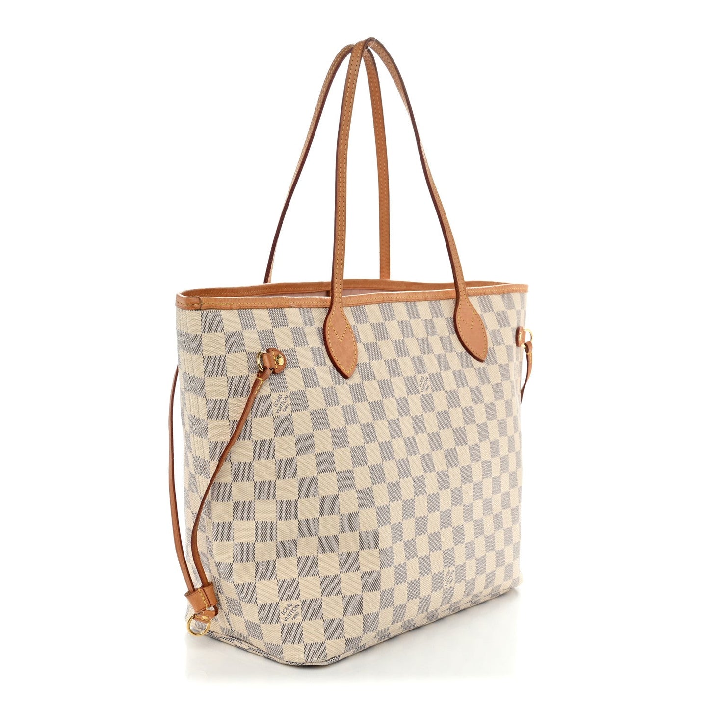 Damier Azur Neo Neverfull MM Rose Ballerine