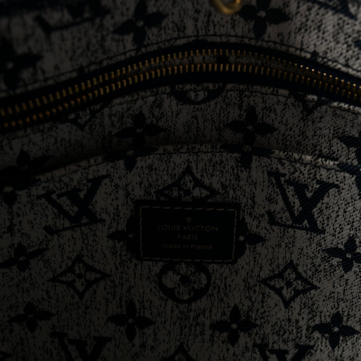 Monogram Jacquard Denim Onthego MM Bleu