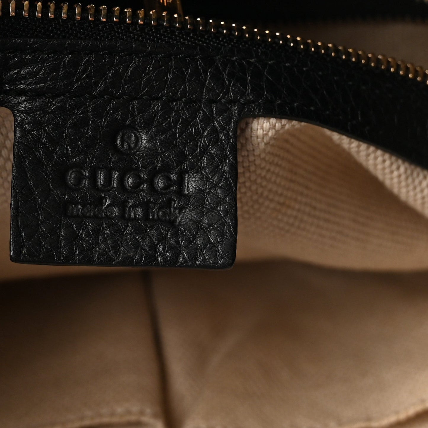 Pebbled Calfskin Medium Soho Chain Shoulder Bag Black