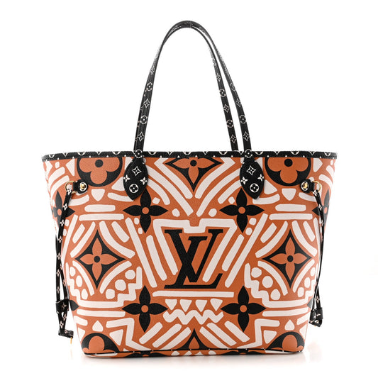 Monogram Giant Crafty Neverfull MM Creme Caramel