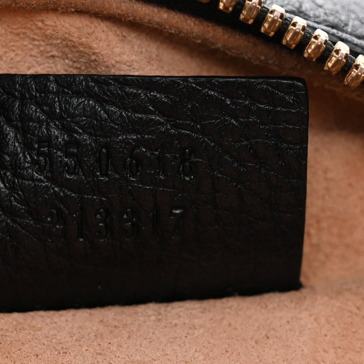 Grained Calfskin Web Mini Ophidia Round Shoulder Bag Black