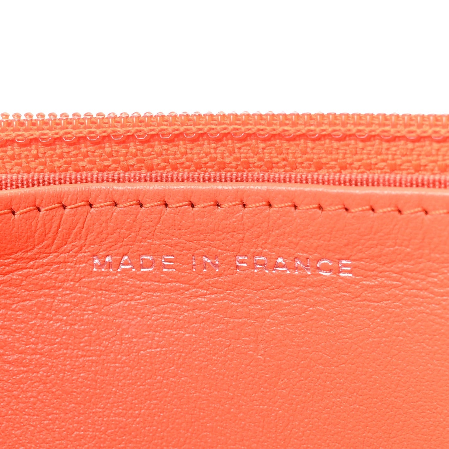 Caviar Quilted Boy Wallet On Chain WOC Orange