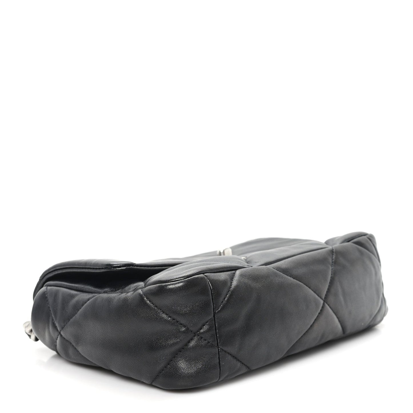 Lambskin Quilted Medium Chanel 19 Flap Black