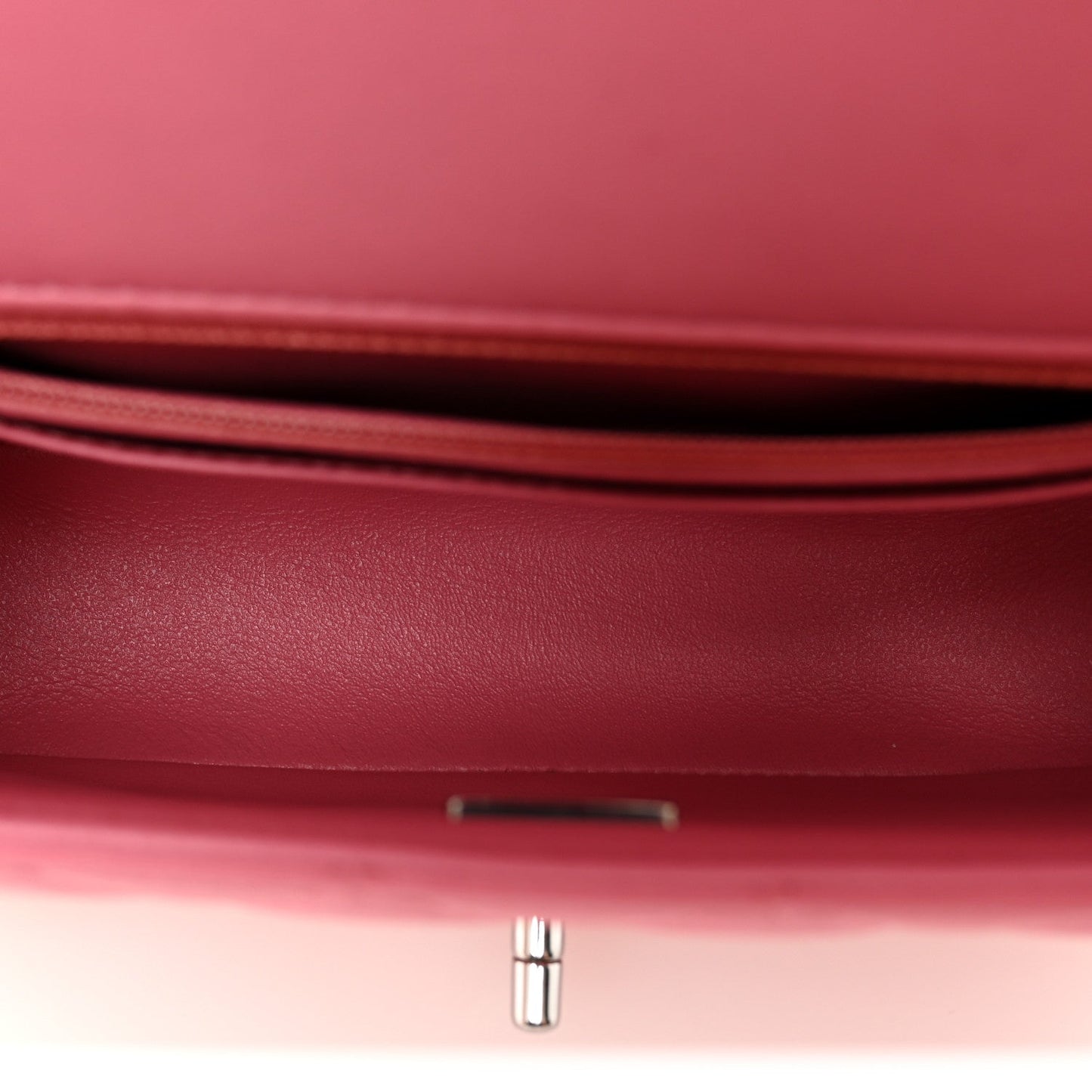 Lambskin Quilted Mini Rectangular Flap Pink