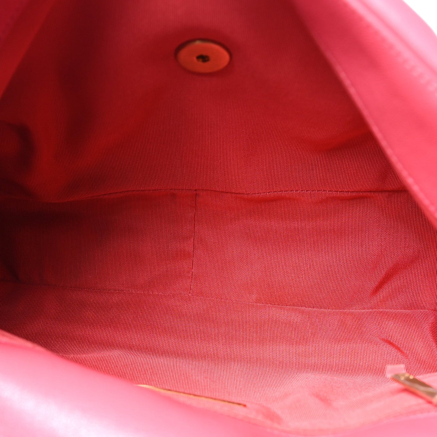 Goatskin Quilted Large Chanel 19 Flap Dark Pink
