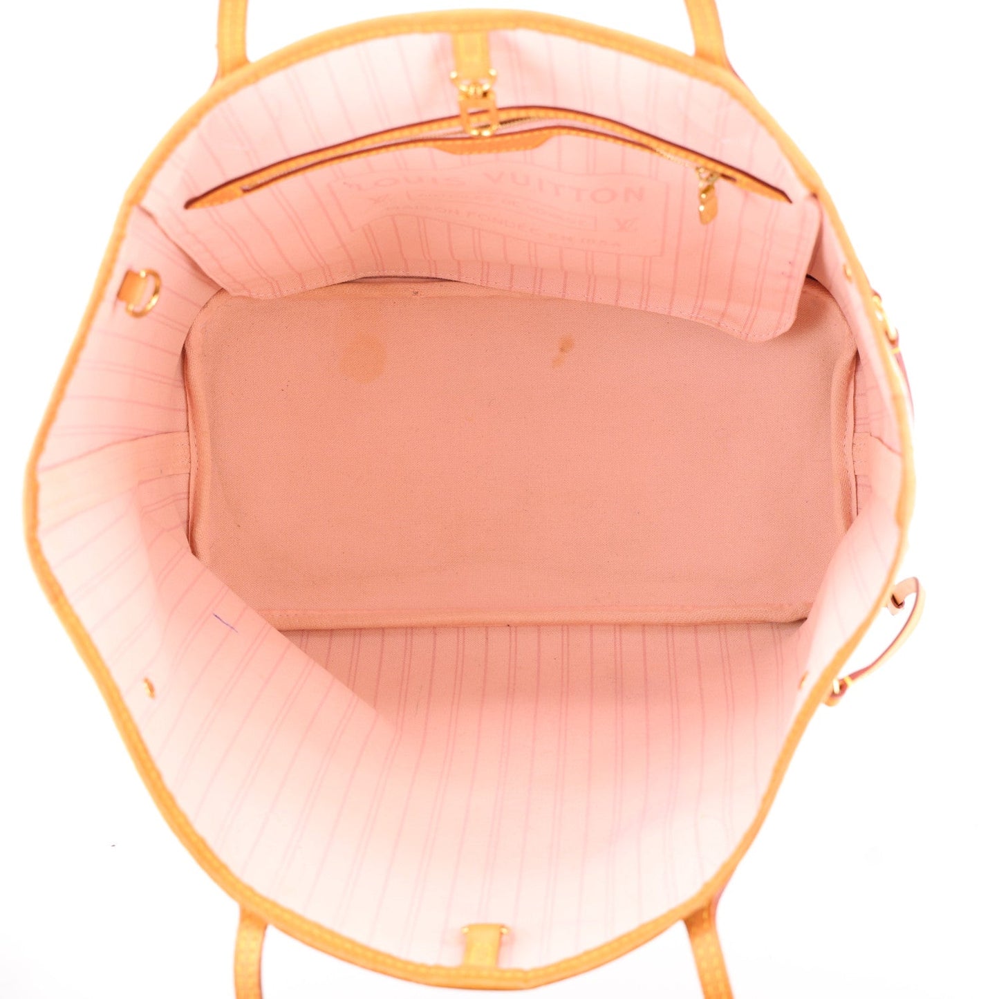 Damier Azur Neo Neverfull MM Rose Ballerine