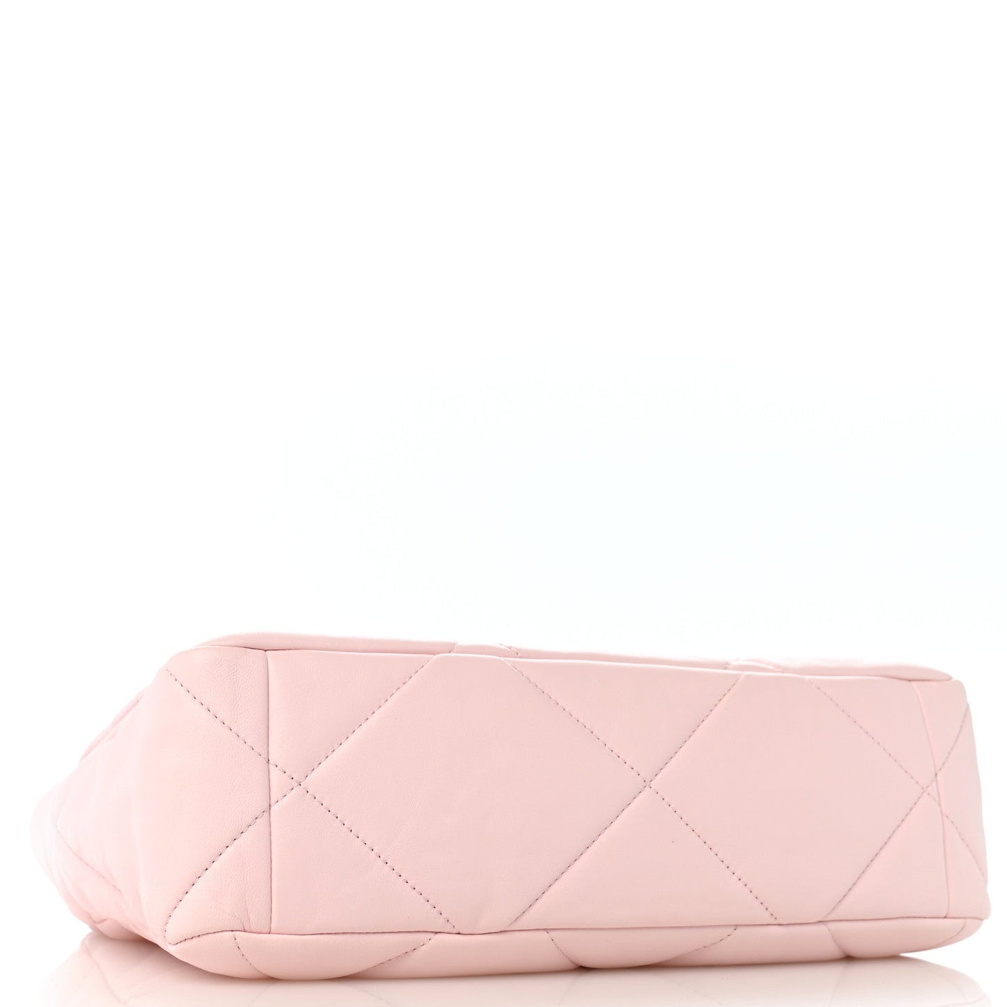 Lambskin Quilted Large Chanel 19 Flap Light Pink