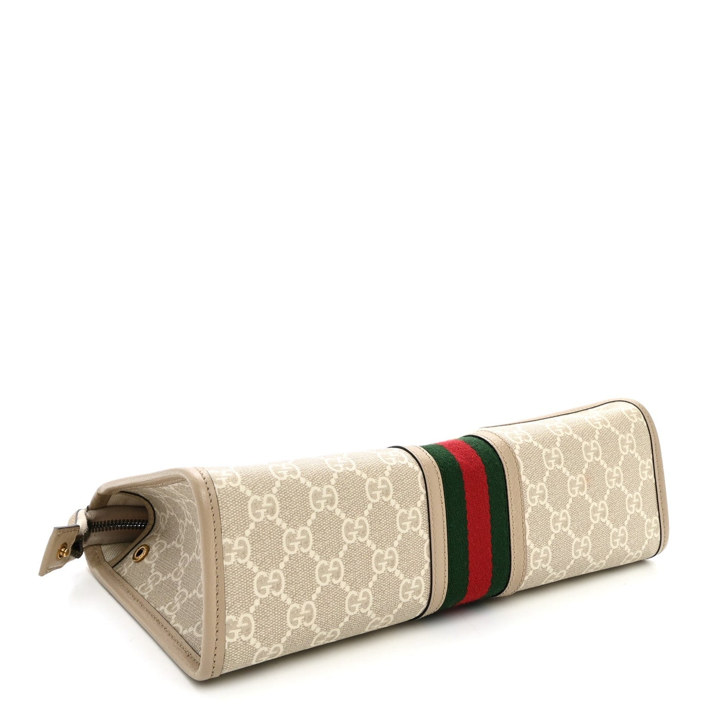 GG Supreme Monogram Web Ophidia GG Toiletry Case Beige Mystic White Oatmeal
