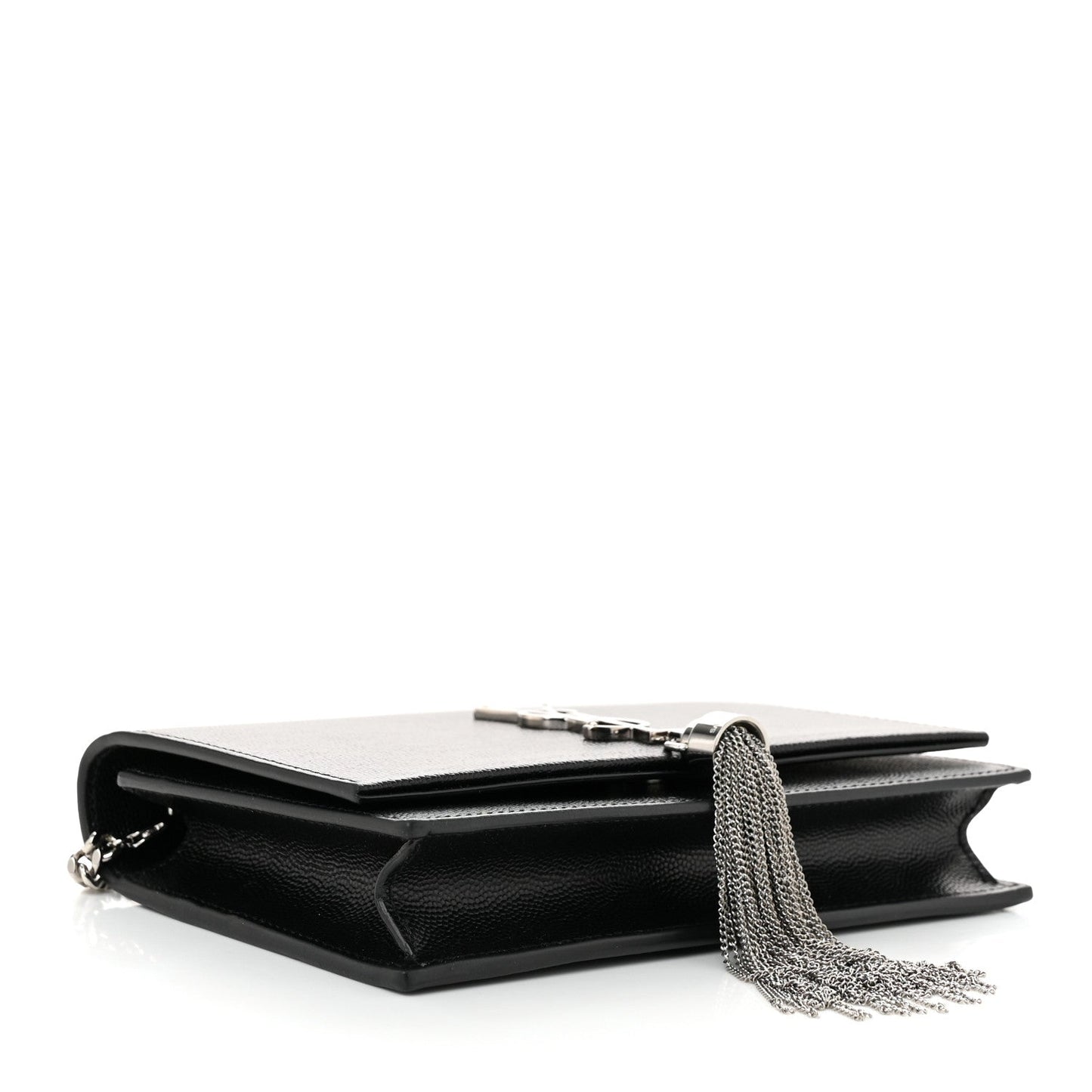 Grain De Poudre Classic Monogram Kate Tassel Chain Wallet Black