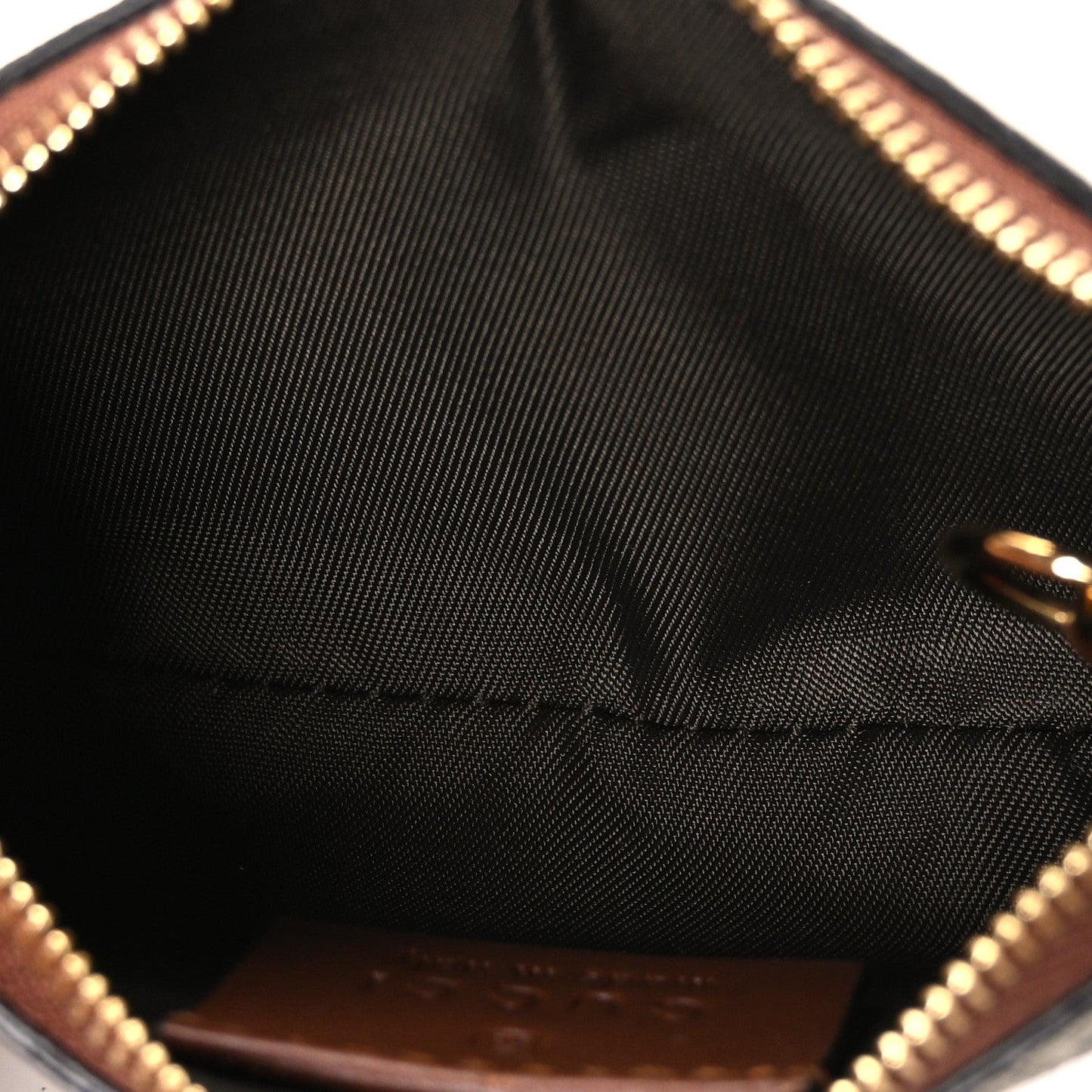 GG Supreme Monogram Key Case Brown