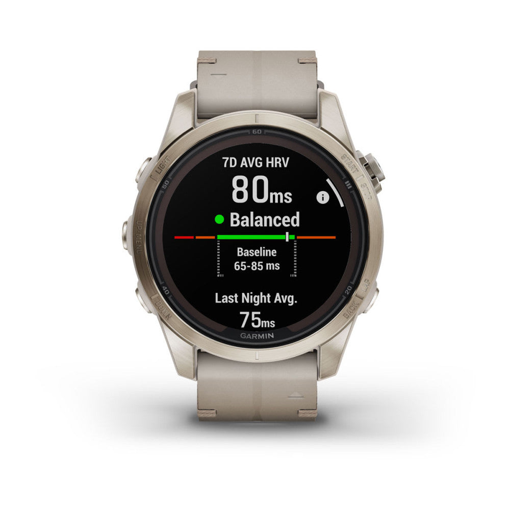 Garmin 010-02776-30 fēnix® 7S Pro – Sapphire Solar Edition Digital Men's Watch