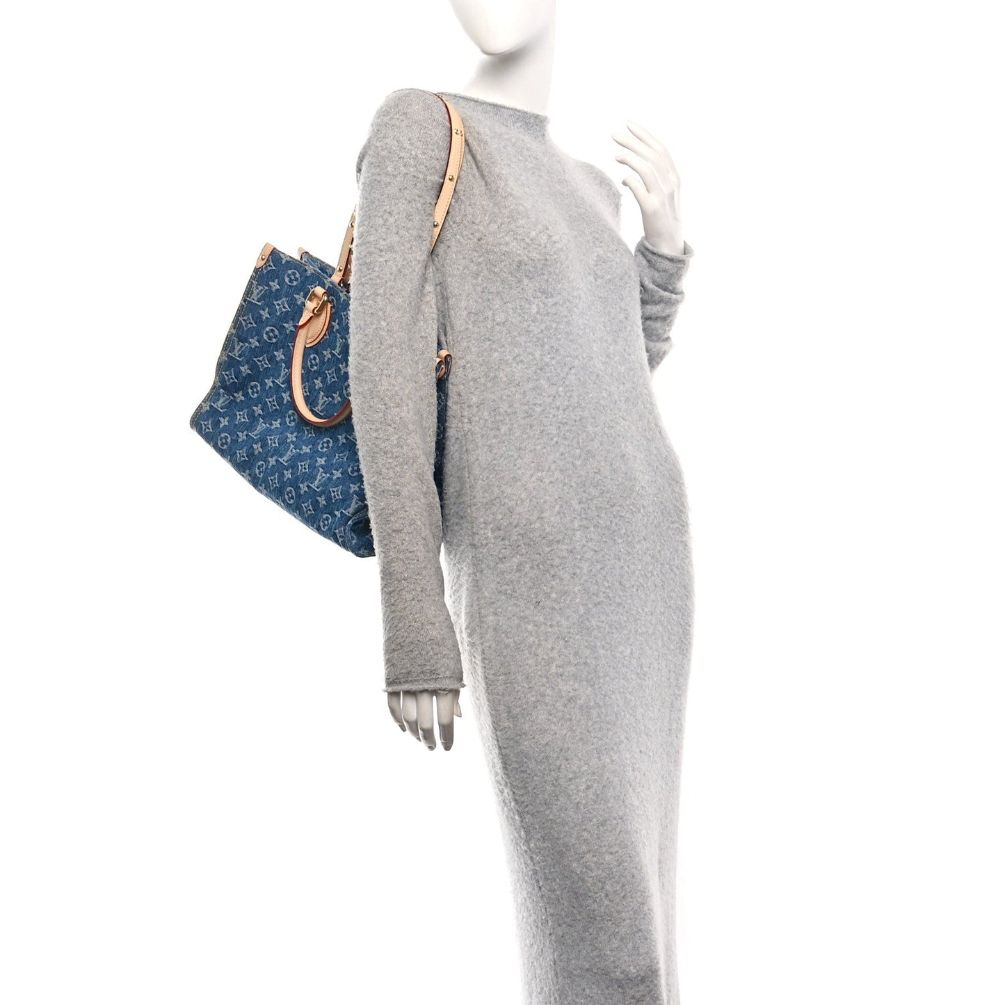 Monogram Denim Onthego MM Blue