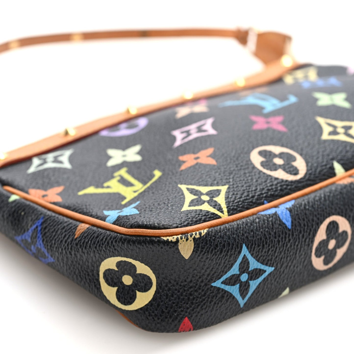 Monogram Multicolor Pochette Accessories Black