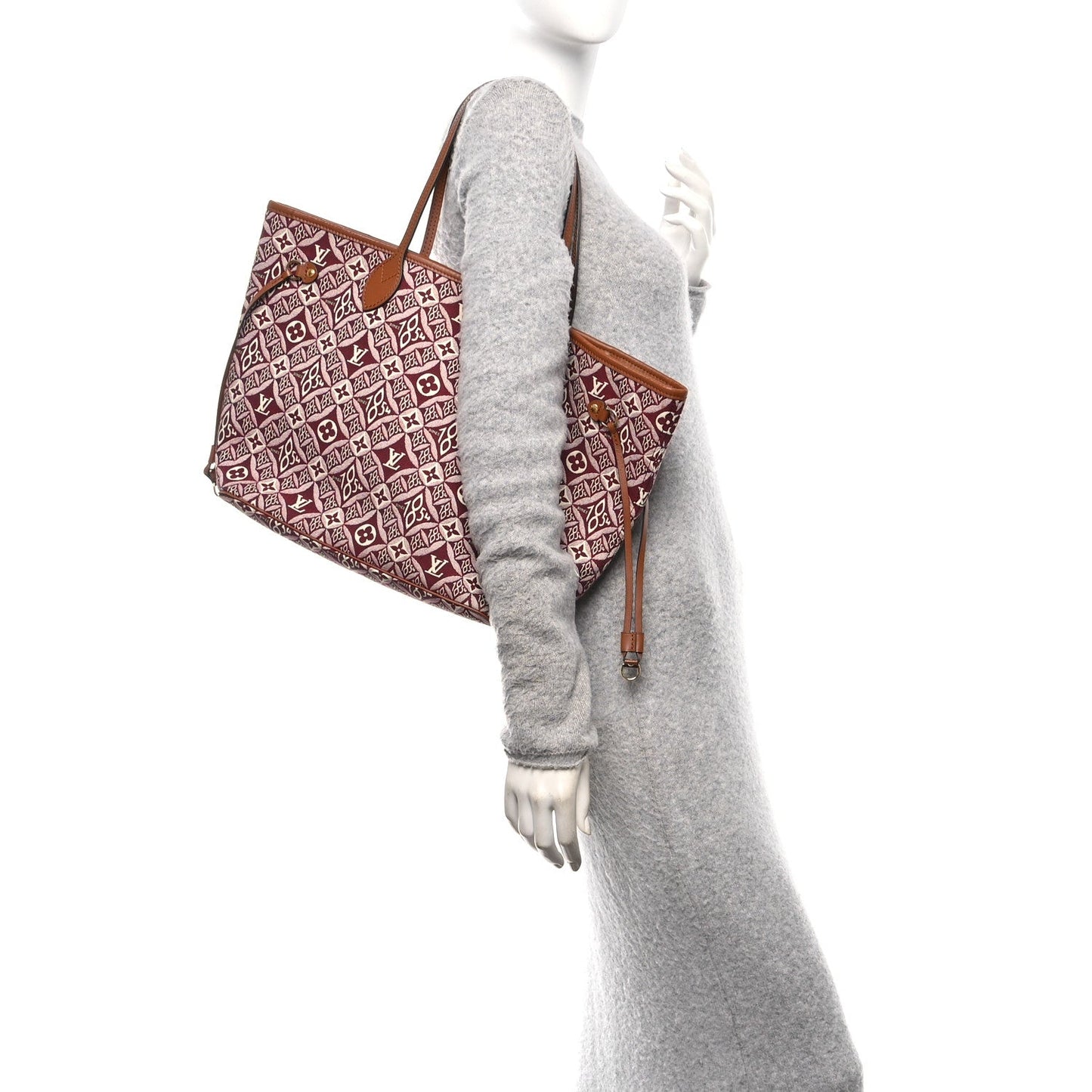 Jacquard Since 1854 Neverfull MM Bordeaux