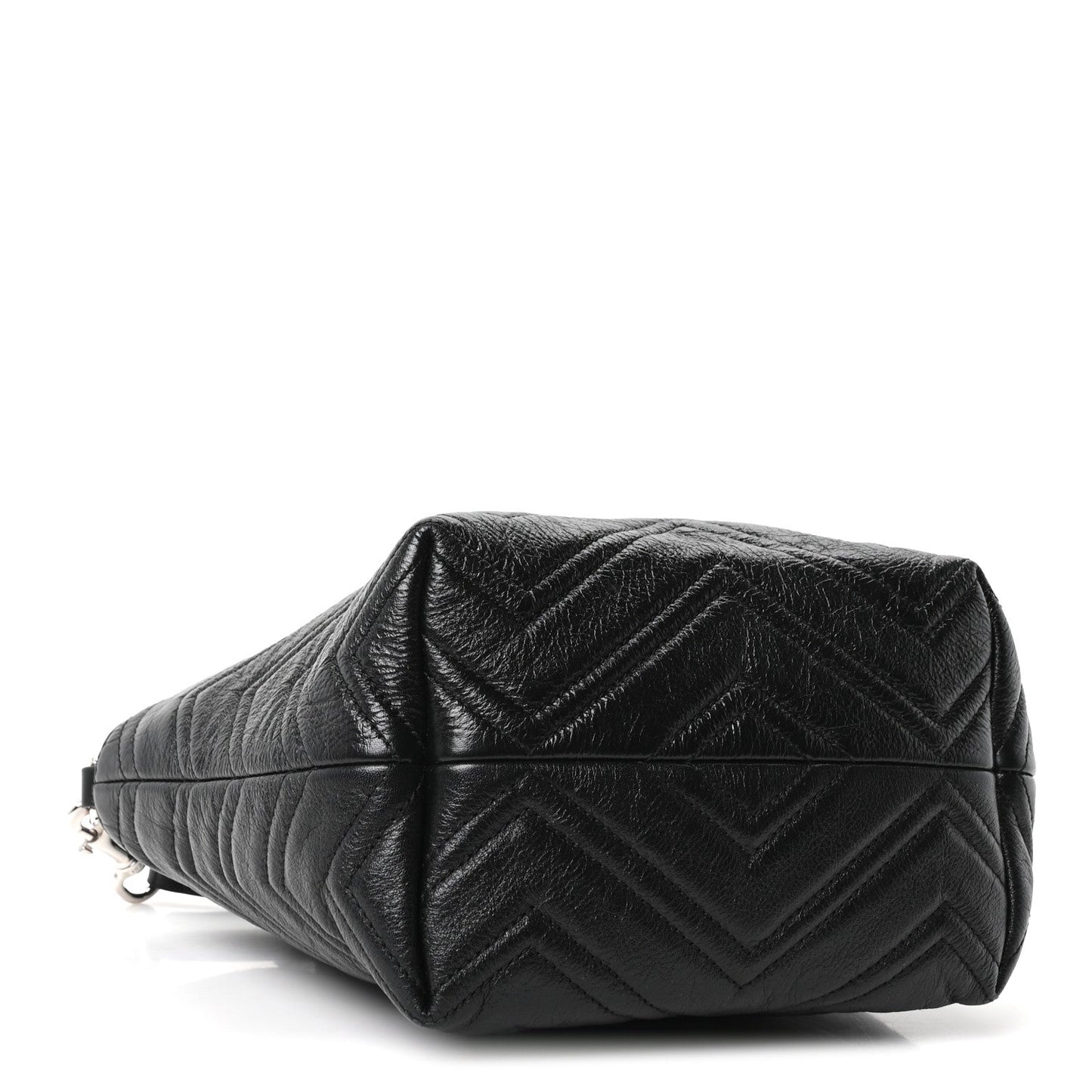 Nappa Chevron Matelasse Small GG Marmont Tote Bag Black