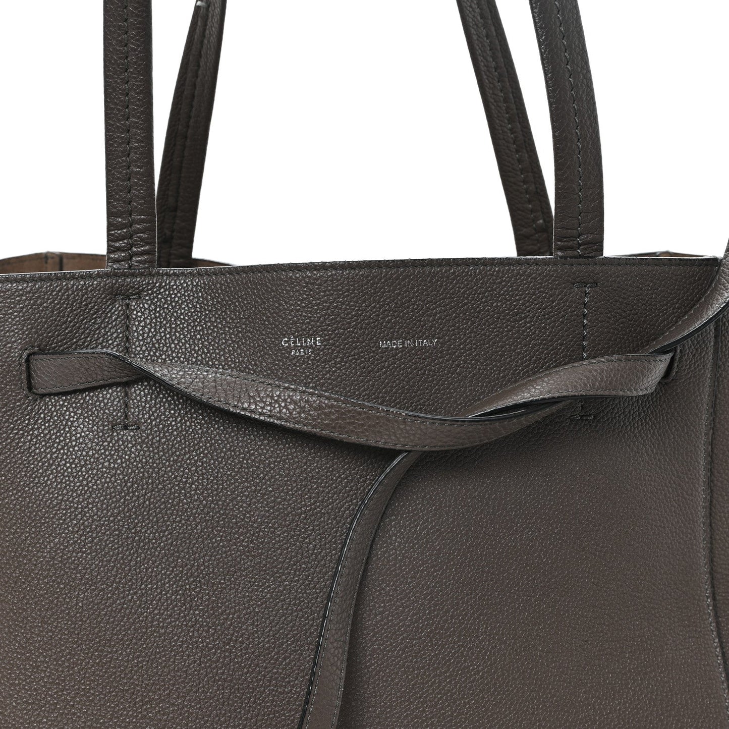 Soft Grained Calfskin Small Belt Cabas Phantom Taupe