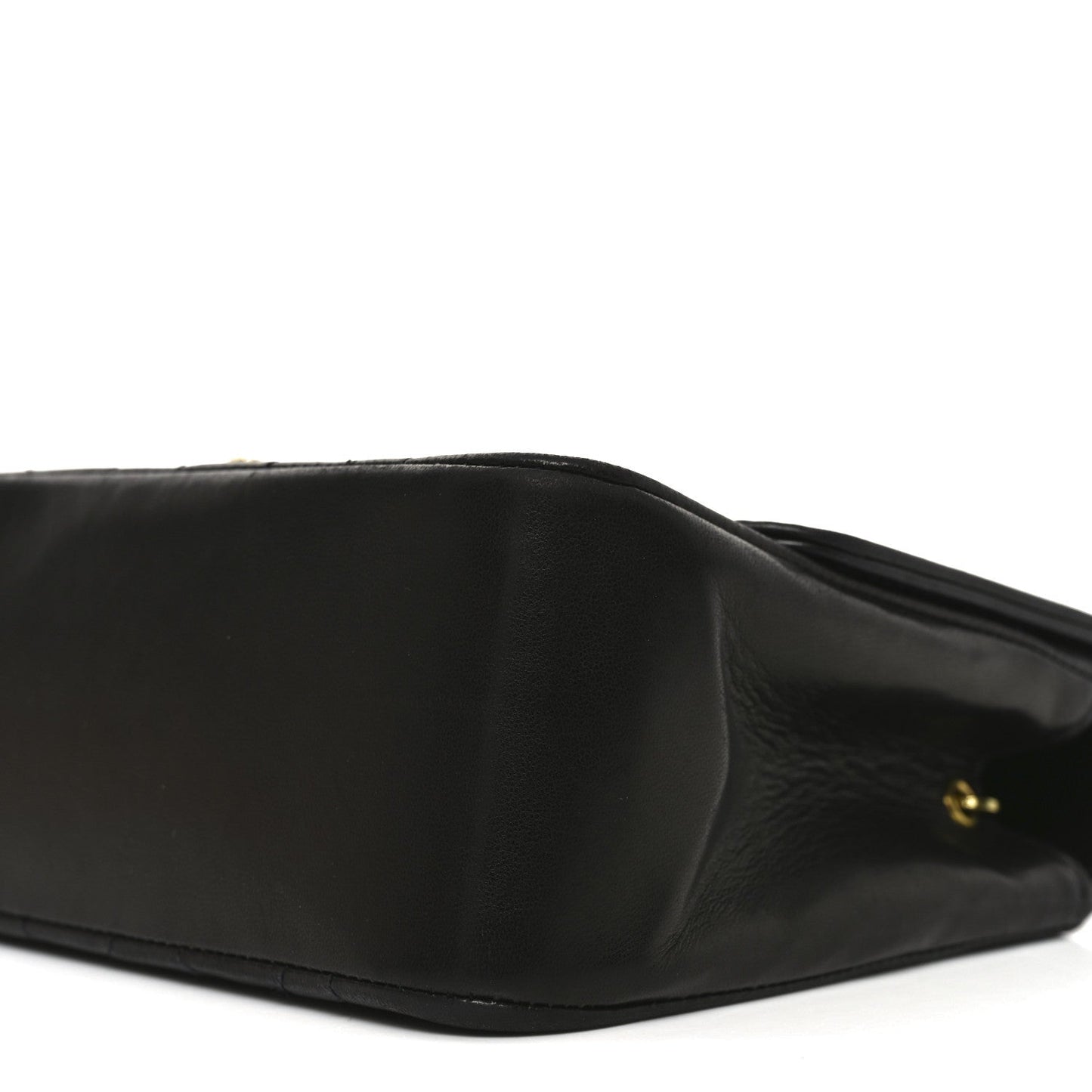 Lambskin Quilted Small Single Flap Black