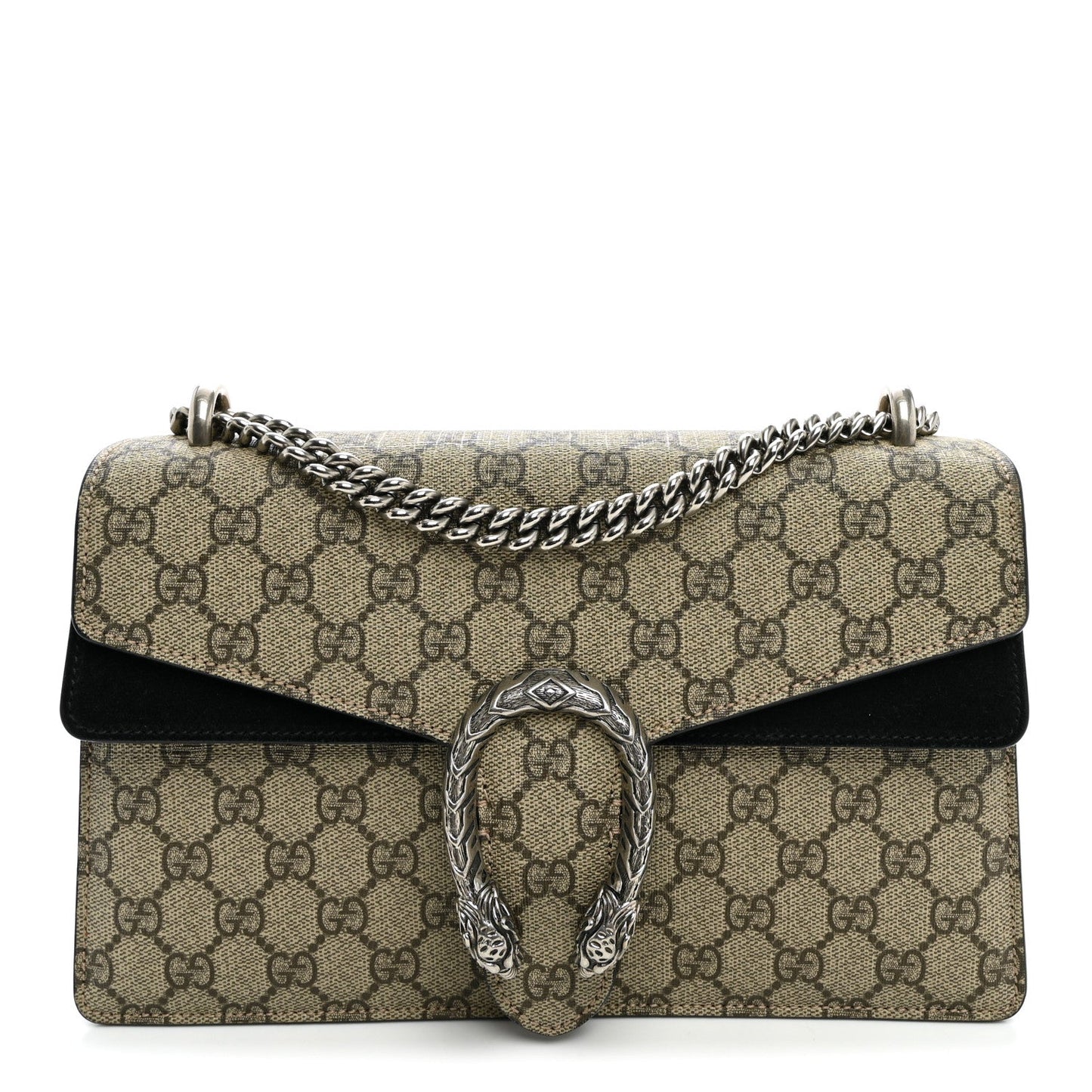 GG Supreme Monogram Small Dionysus Shoulder Bag Black