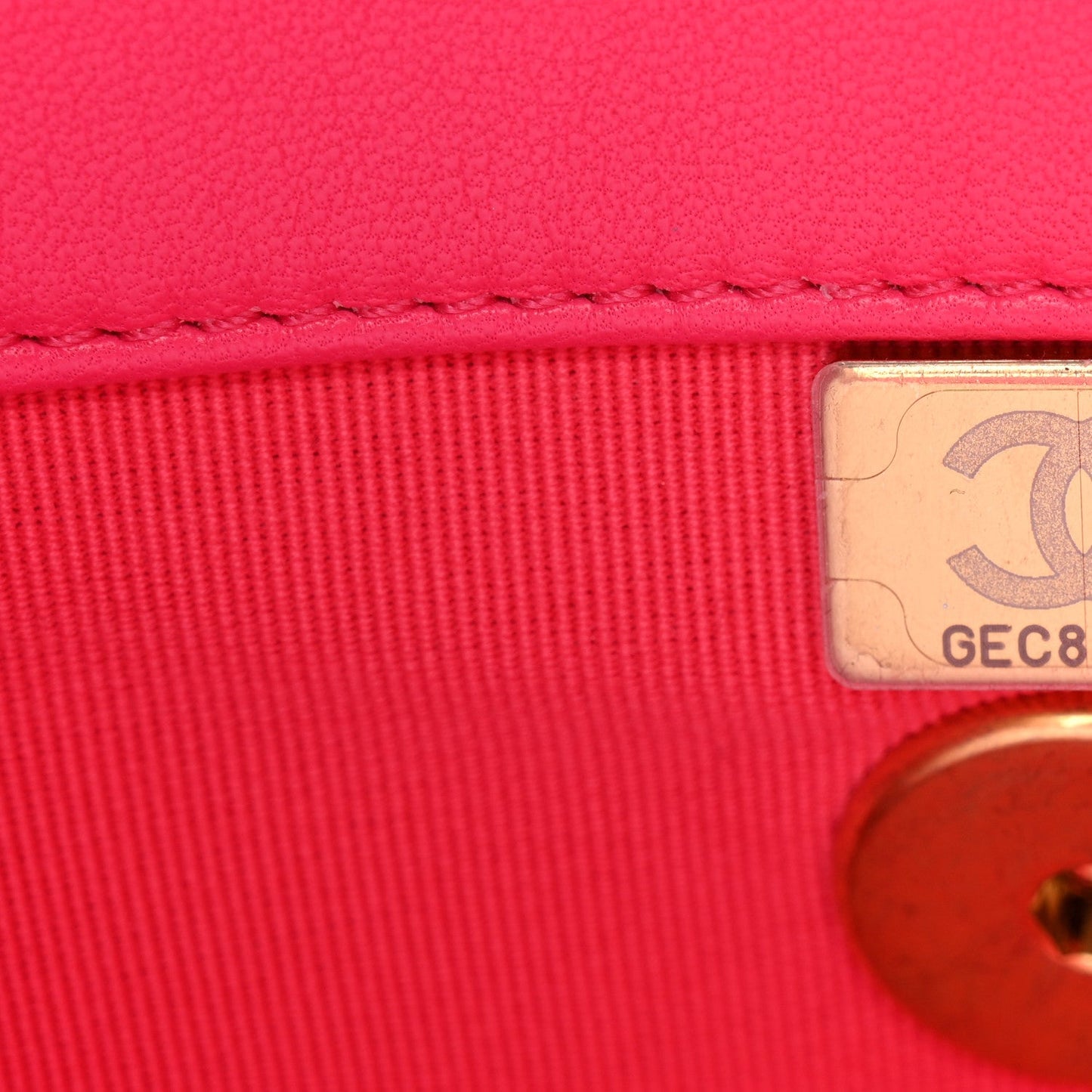 Lambskin Quilted Chanel 19 Hobo Fuchsia