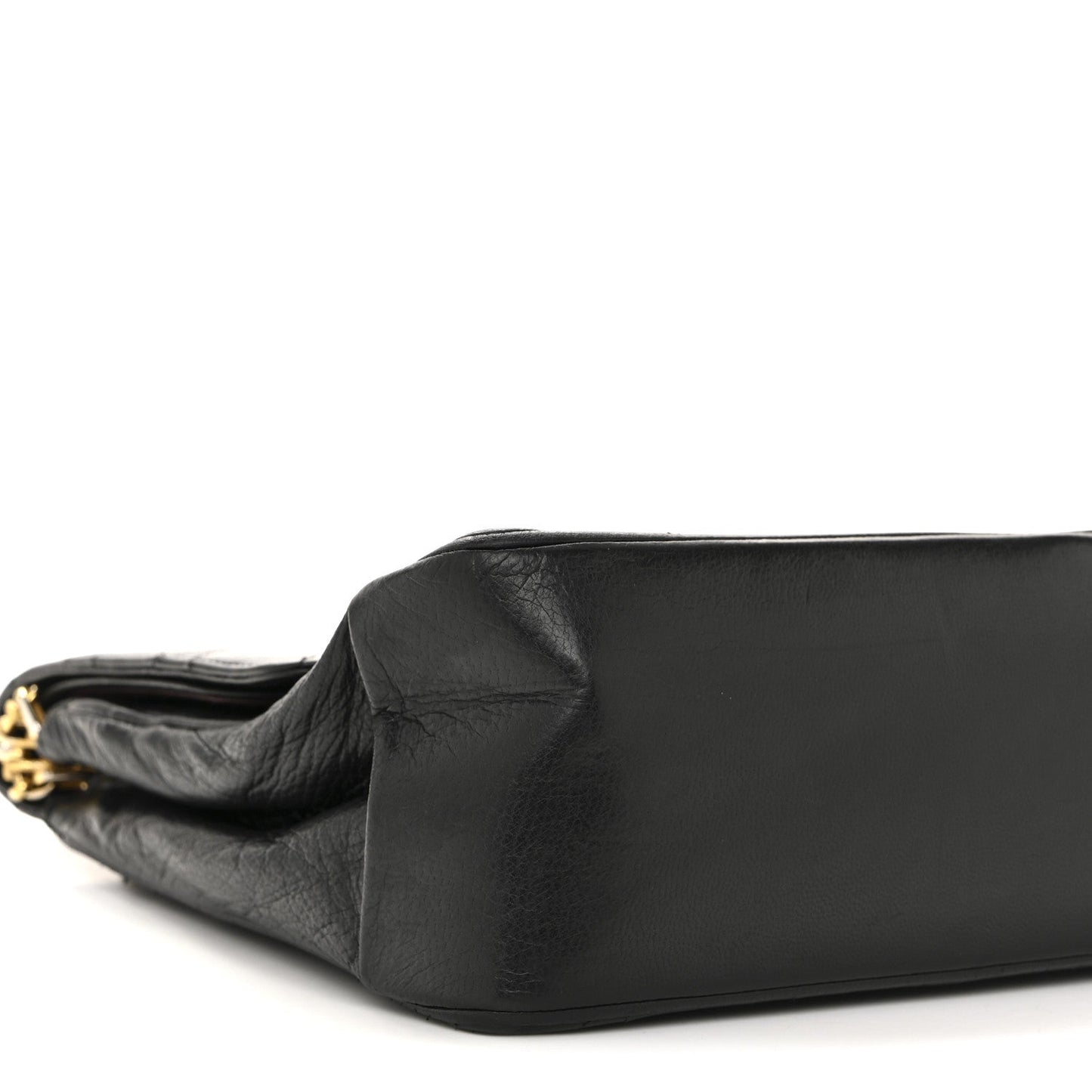 Lambskin Quilted Small Double Flap Black