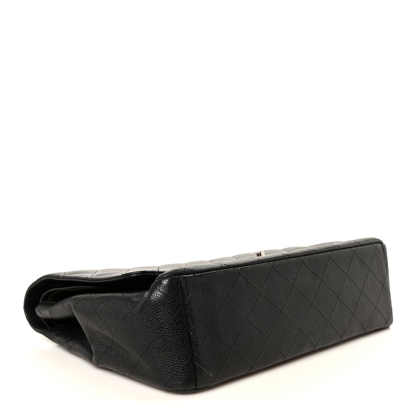 Caviar Quilted Maxi Double Flap Black