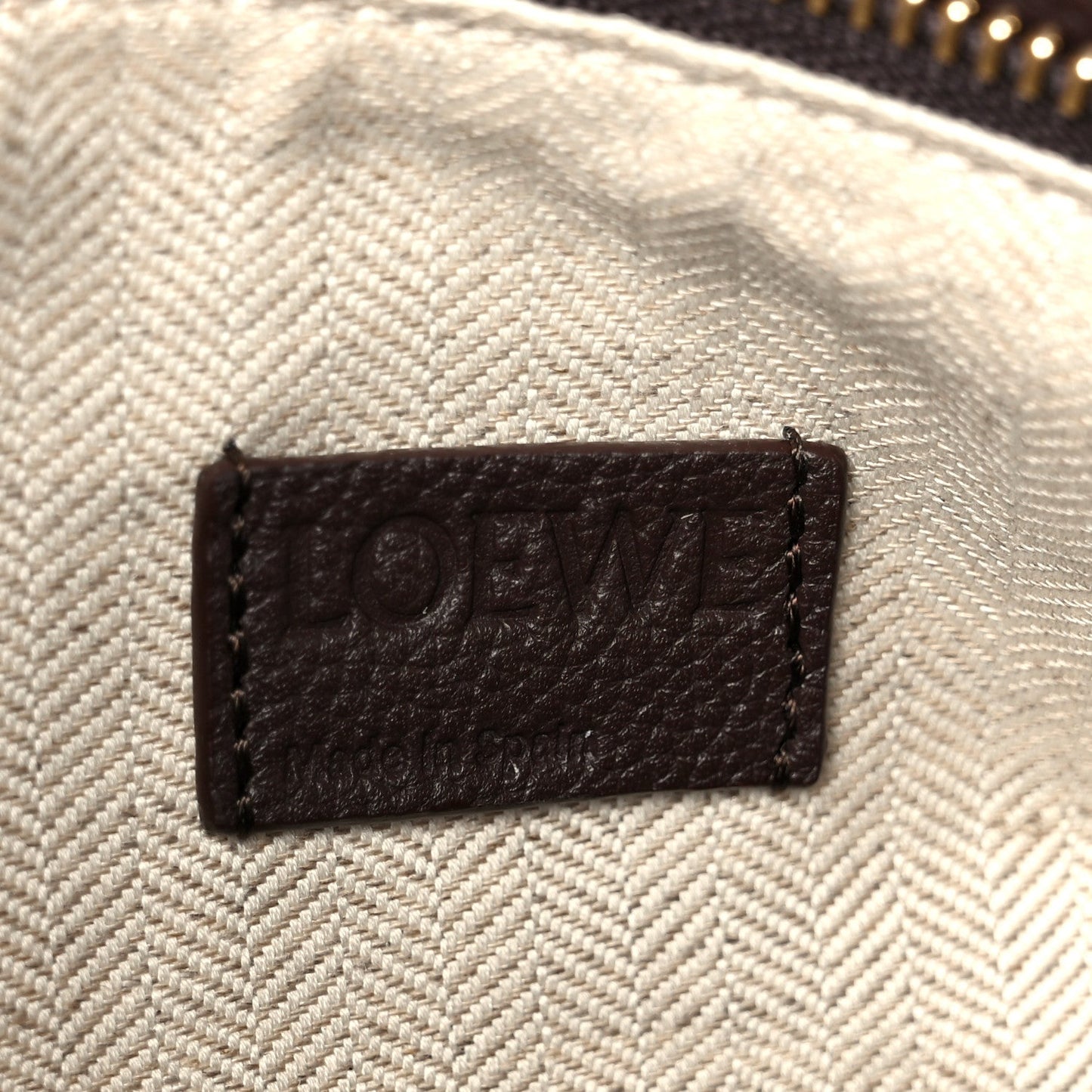 Soft Grained Calfskin Small Puzzle Edge Bag Dark Chestnut