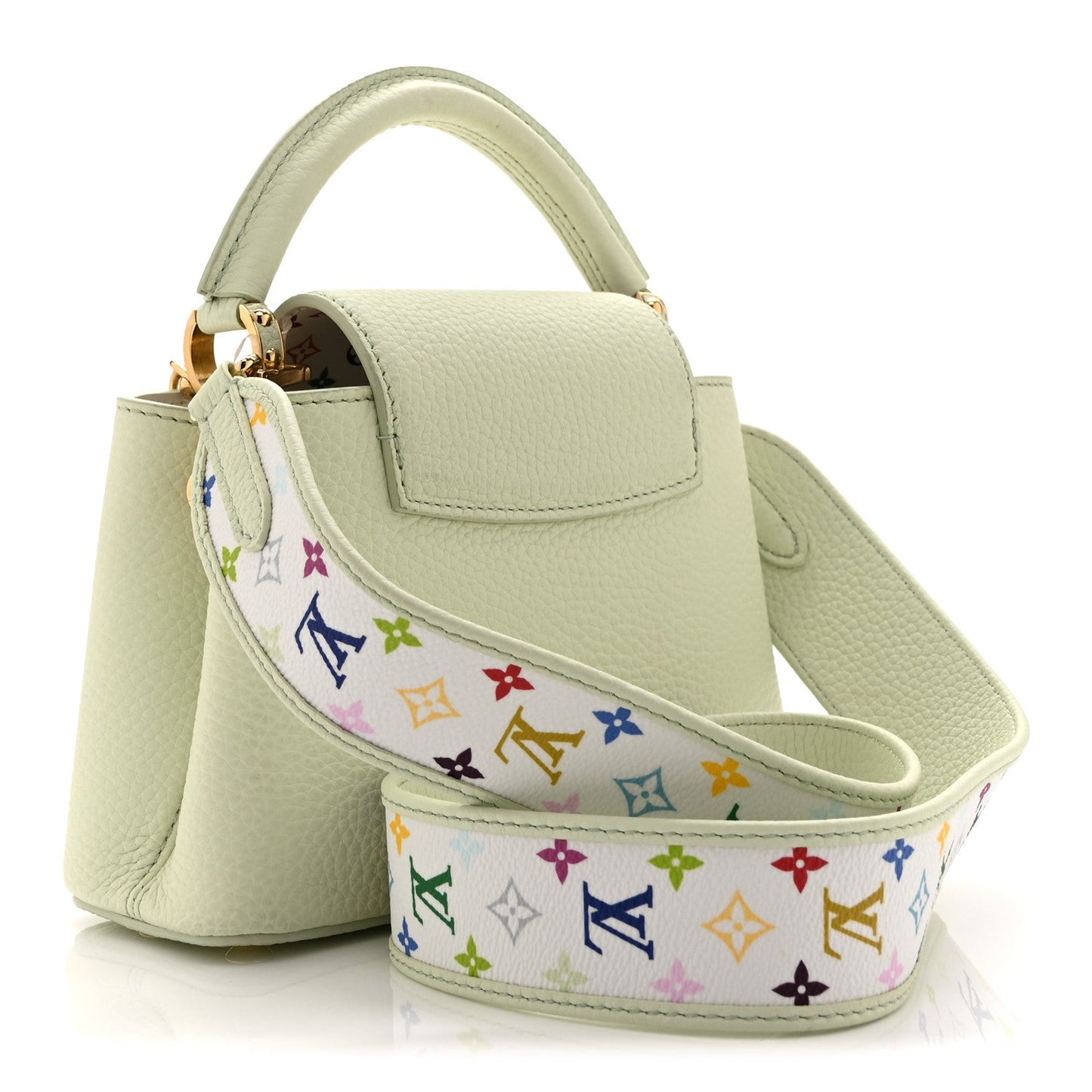 LV X TM Taurillon Mini Capucines Green
