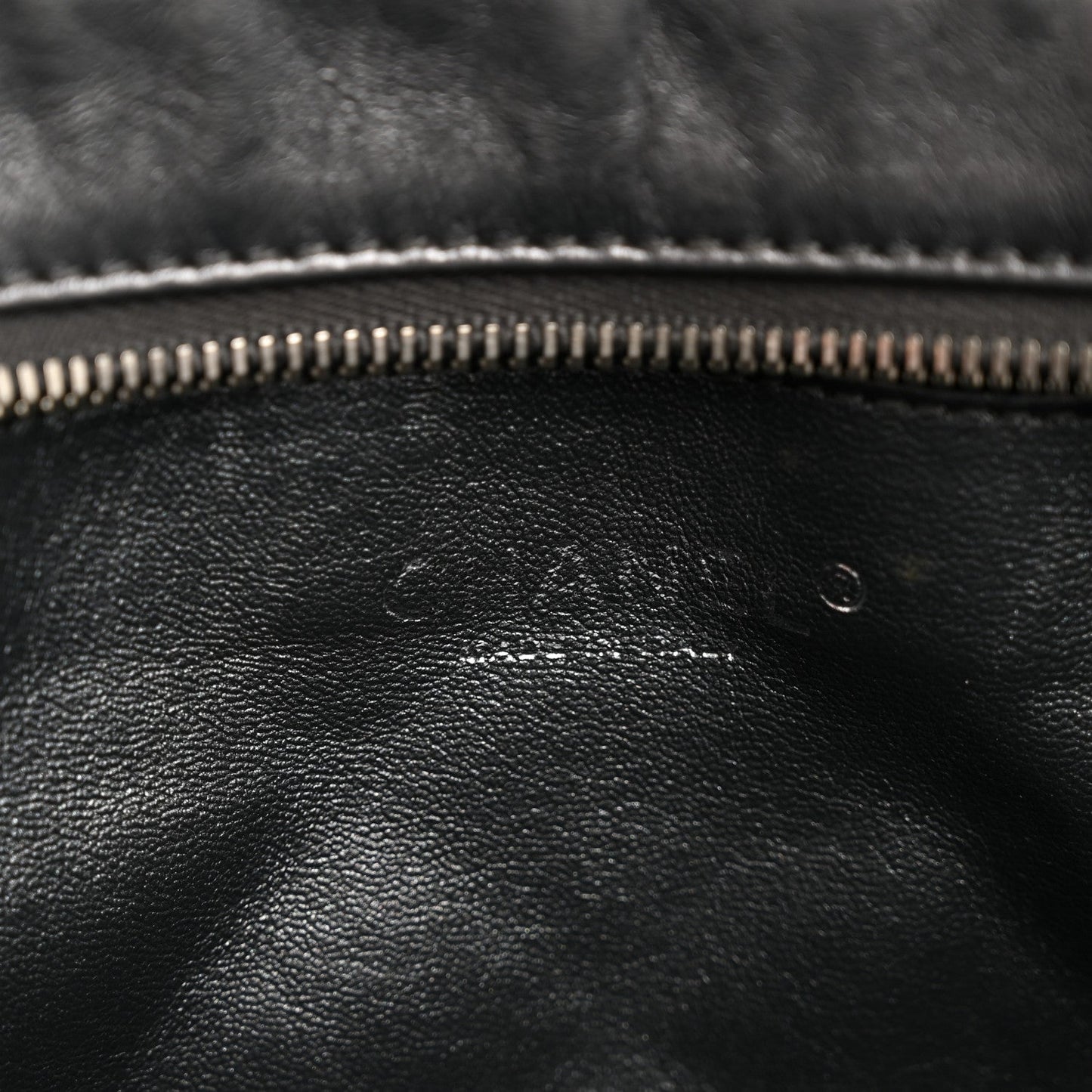 Metallic Aged Calfskin Quilted Large Reissue Camera Case Silver
