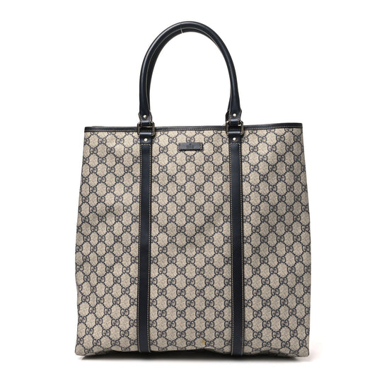 GG Plus Monogram Joy Vertical Tote Navy