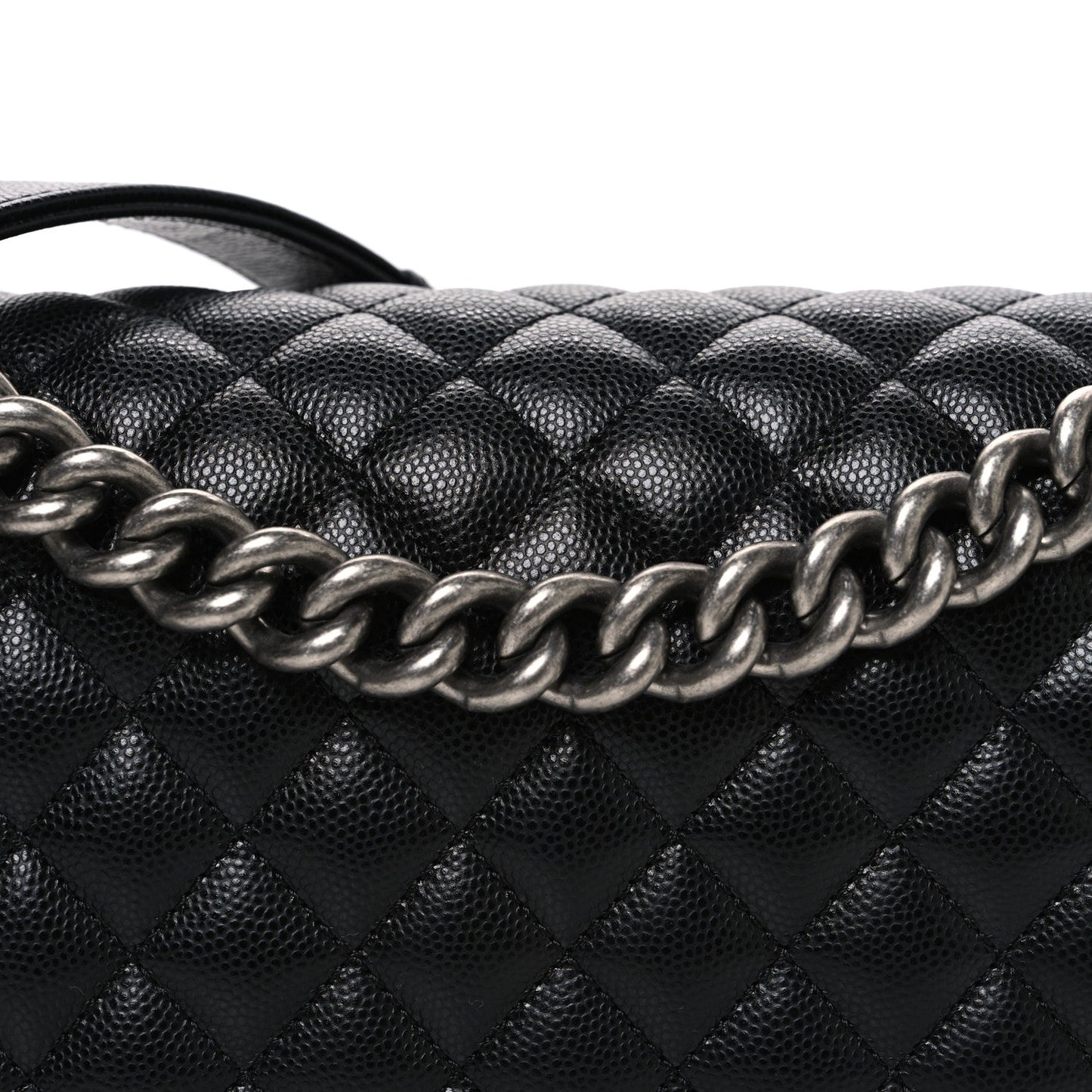 Caviar Quilted New Medium Boy Flap Black