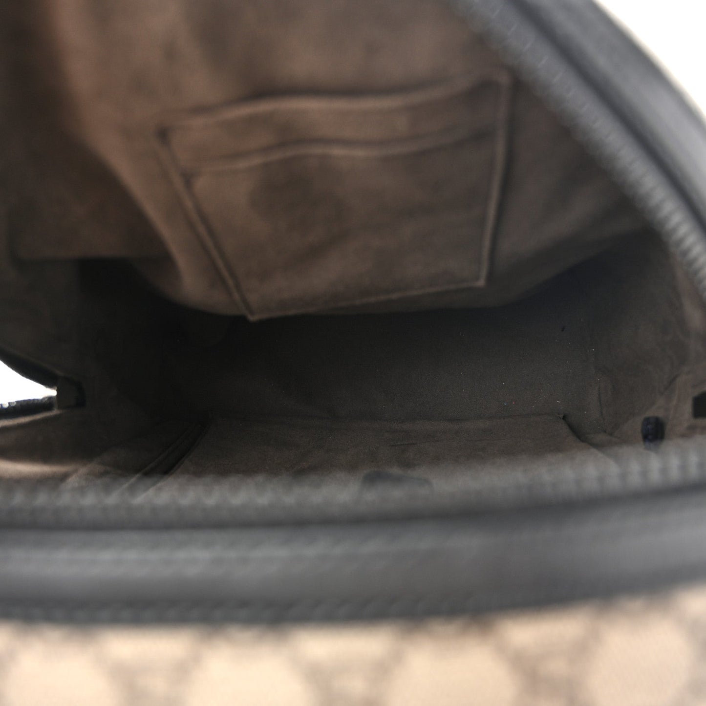 GG Supreme Monogram Medium Backpack Black