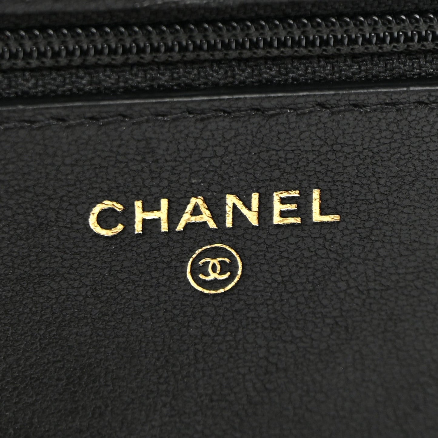 Lambskin Quilted Chanel 19 Wallet On Chain WOC Black