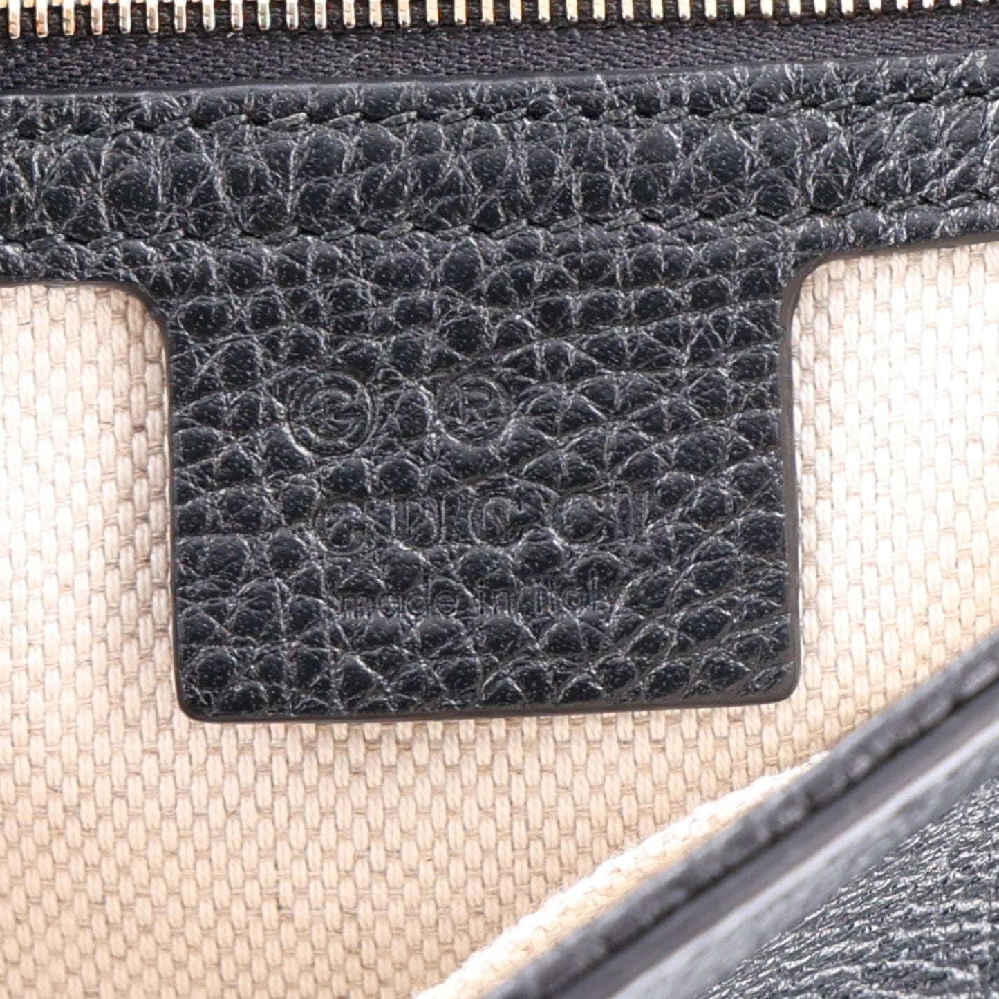 Pebbled Calfskin Medium Soho Flap Crossbody Black