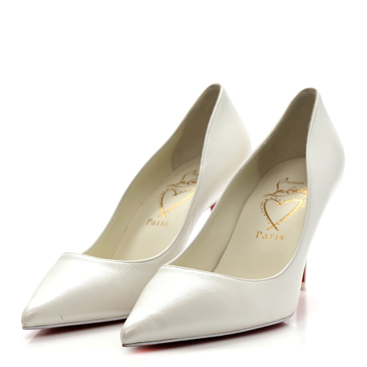 Pearlescent Nappa Miss Z 80 Pumps 38 Bianco