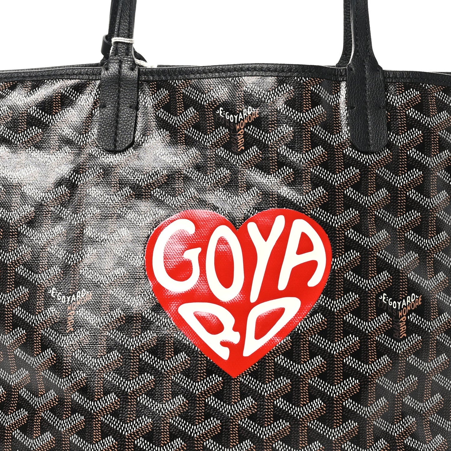 Goyardine Coeur Saint Louis PM Black