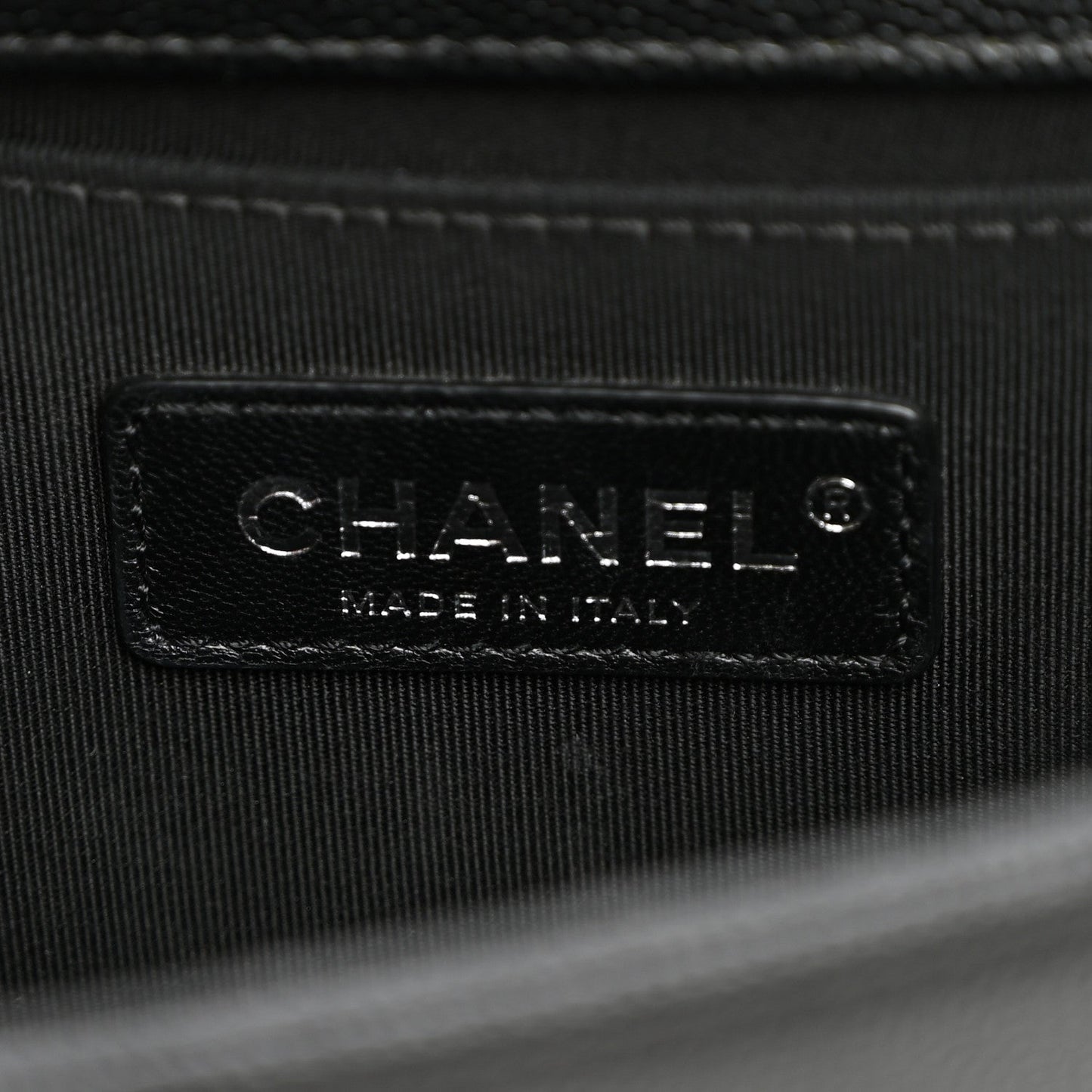 Caviar Quilted Small Boy Flap Black