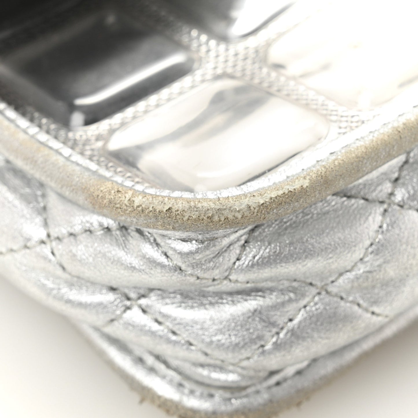 Vinyl Large Ice Cube Flap Silver