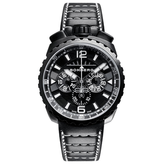 Bomberg Chronograph Watch BOLT-68 Black PVD