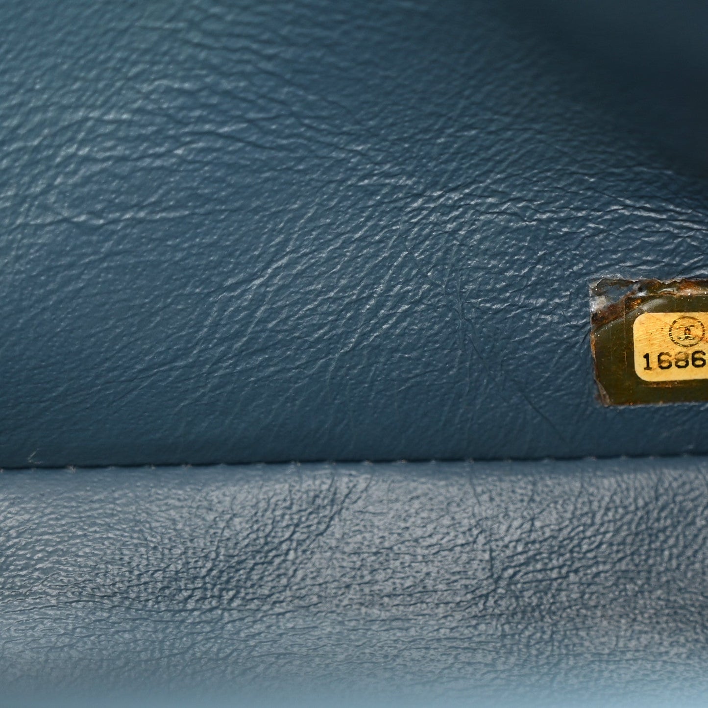 Lambskin Quilted Jumbo Double Flap Dark Blue