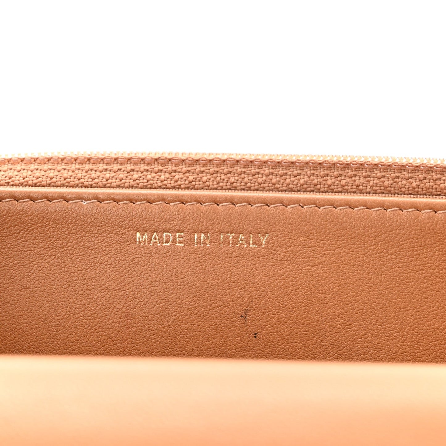 Lambskin Quilted Trendy CC Wallet On Chain WOC Beige