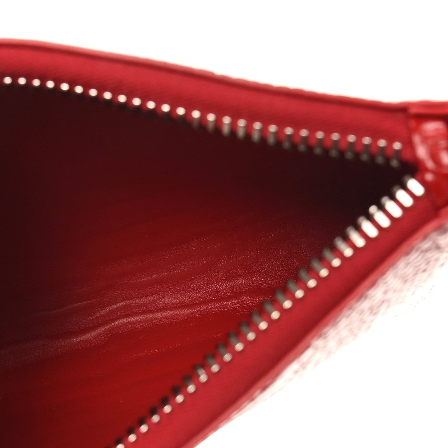 Calfskin Crocodile Embossed Mini Cabata Pouch Loubi